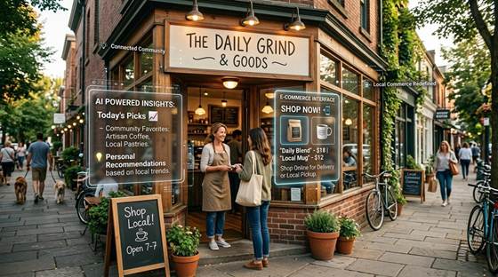 AI marketing local businesses e-commerce brand authority growth